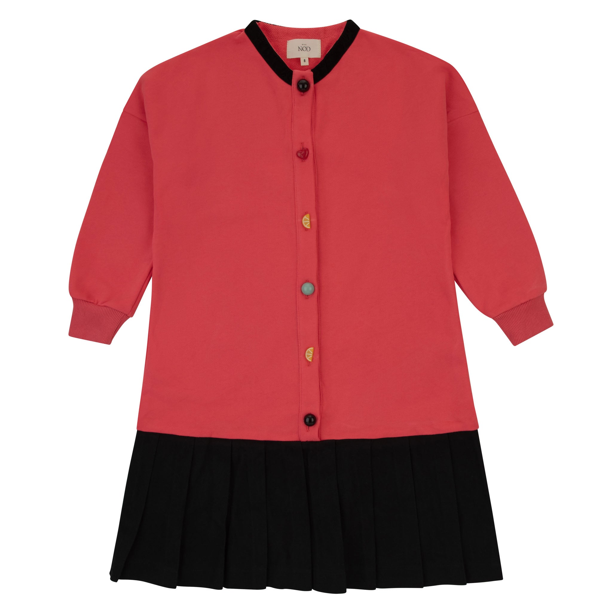 Mini Nod Scattered Button Dress - Black Mini Nod Scattered Button Dress - Black