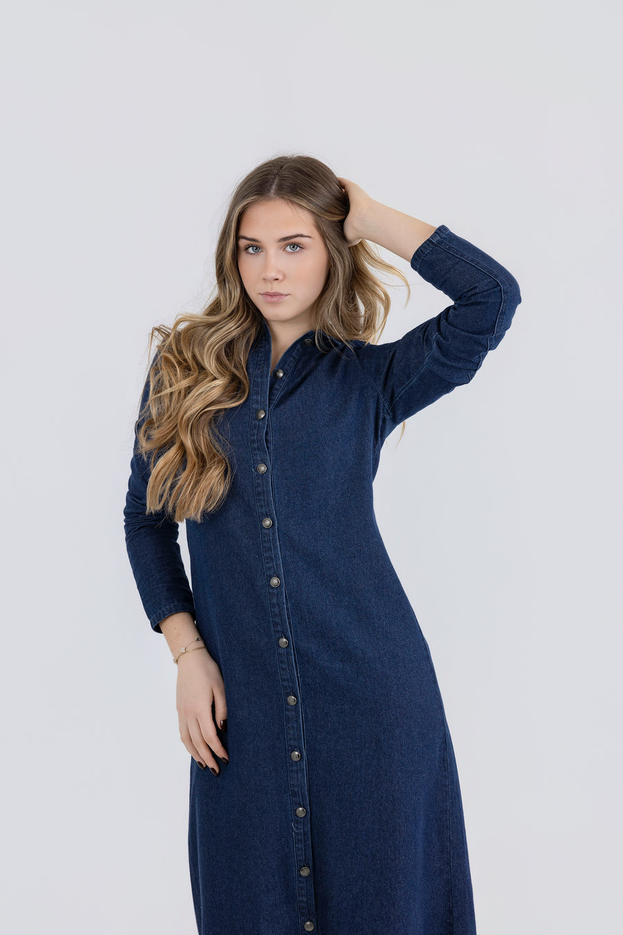 denim maxi shirt dress Denim Maxi Shirt Dress – NOD NY