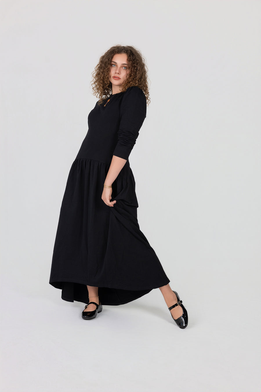 Puff Sleeve Maxi
