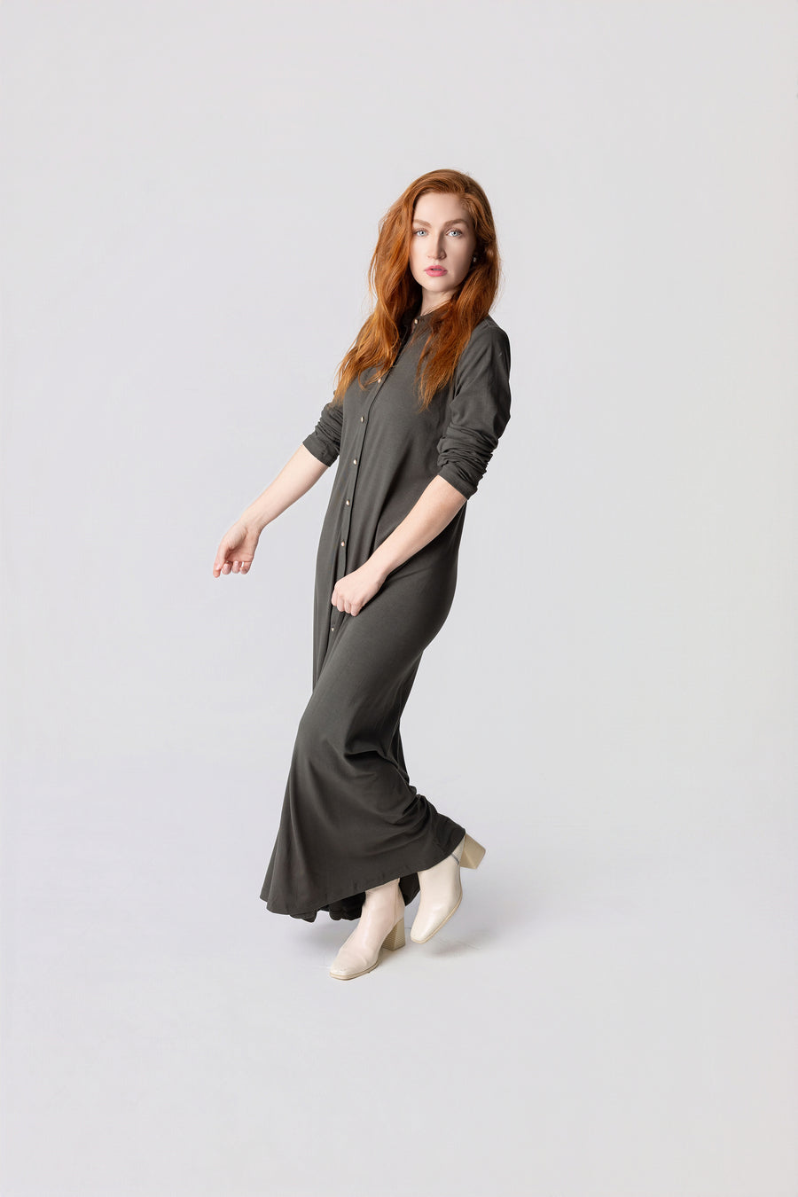 Button Down Jewel Maxi