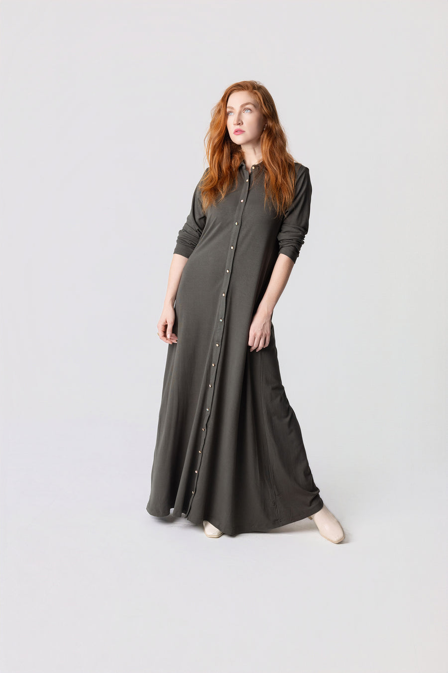 Button Down Jewel Maxi