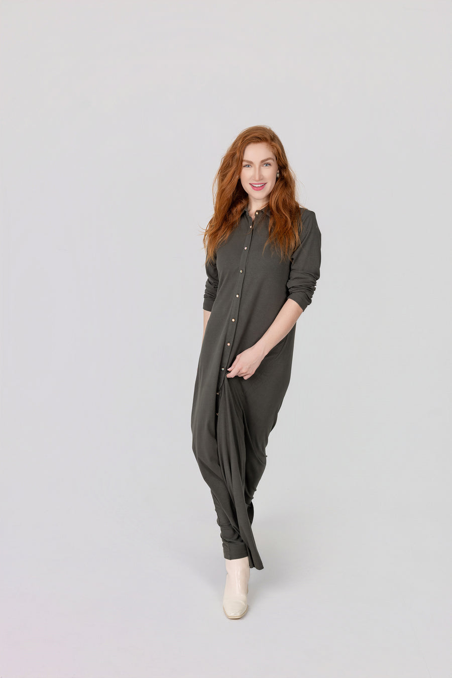Button Down Jewel Maxi