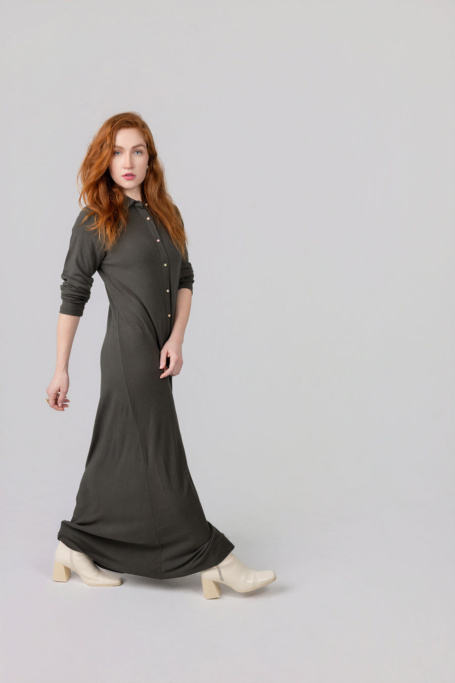 Button Down Jewel Maxi