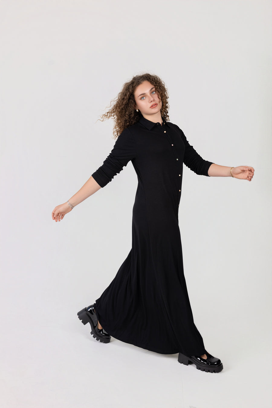 Button Down Jewel Maxi