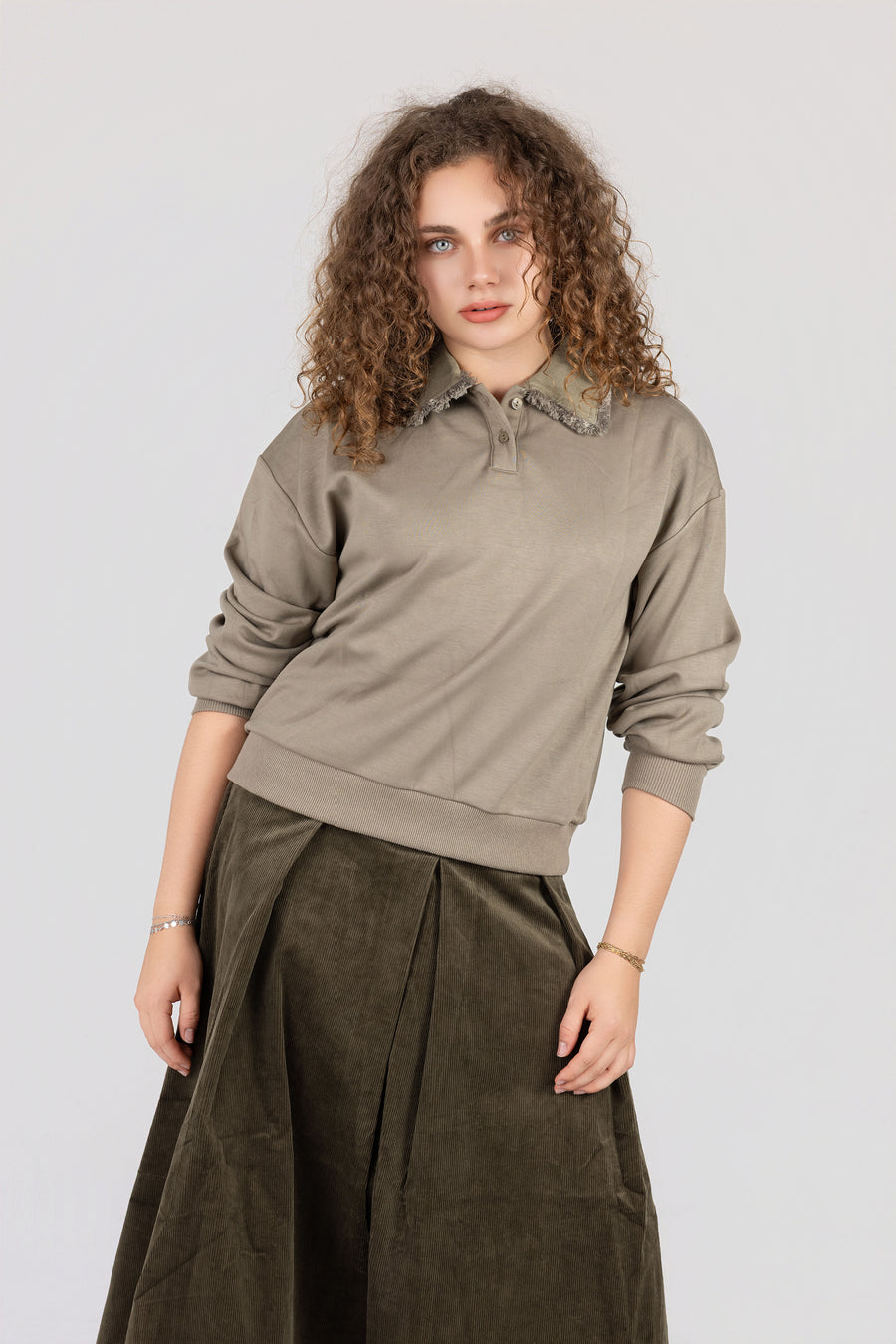 Denim Frayed Sweat