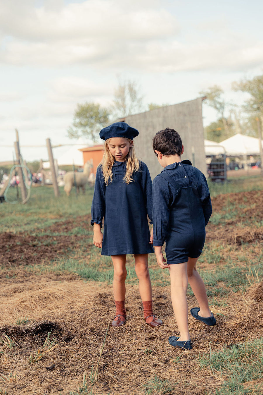 Girls Wool Jumper with Shirt