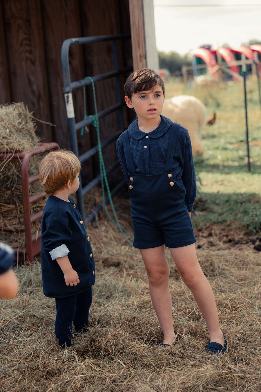 Boys Short Overalls with Shirt