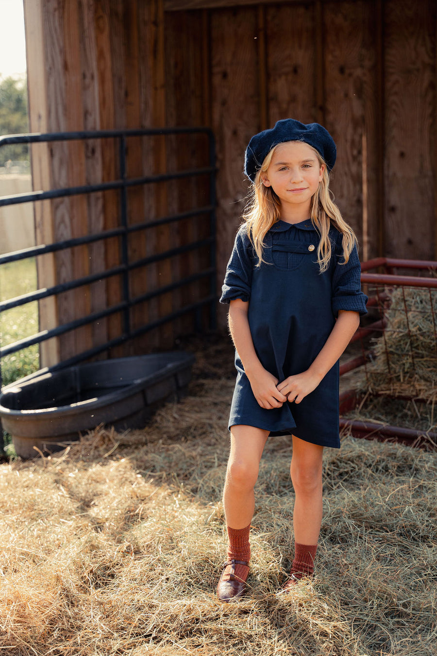 Girls Wool Jumper with Shirt