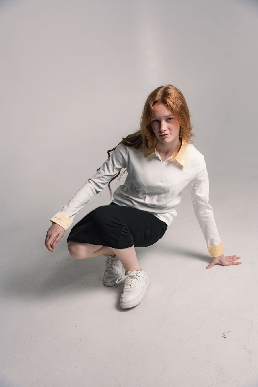 Silk Collared/Cuff Scuba Sweat