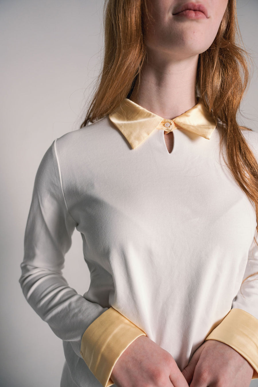 Silk Collared/Cuff Scuba Sweat