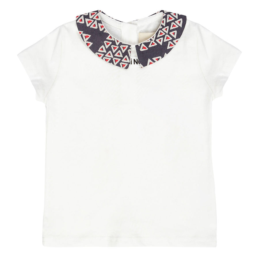 Print Collar Boy Top